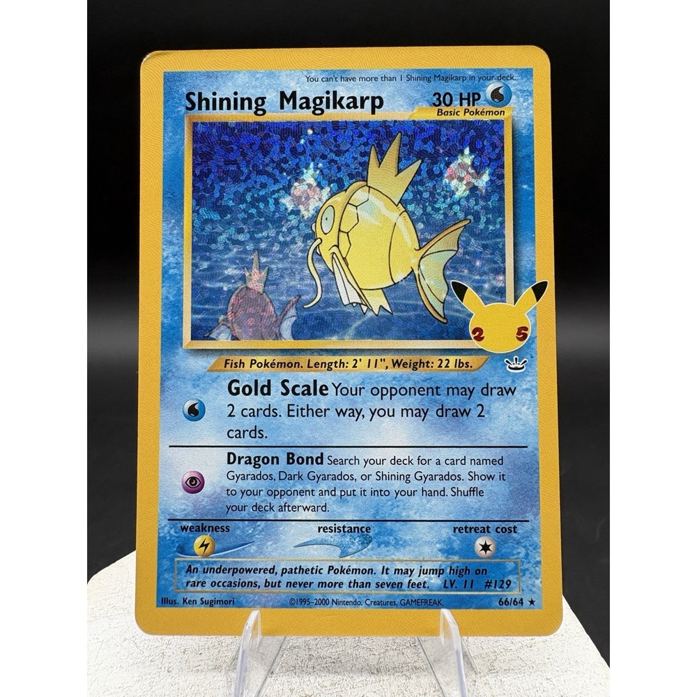Pokémon Shining Magikarp 66/64 Celebrations Classic Collection Holo Pokemon Card